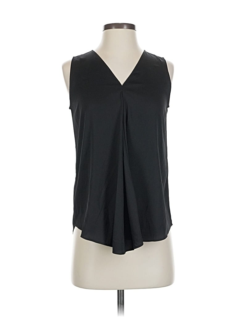 Pre-owned Ann Taylor Factory Sleeveless Blouse In Black