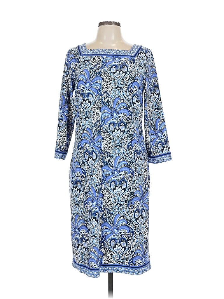 Pre-owned Talbots Casual Dress In Blue