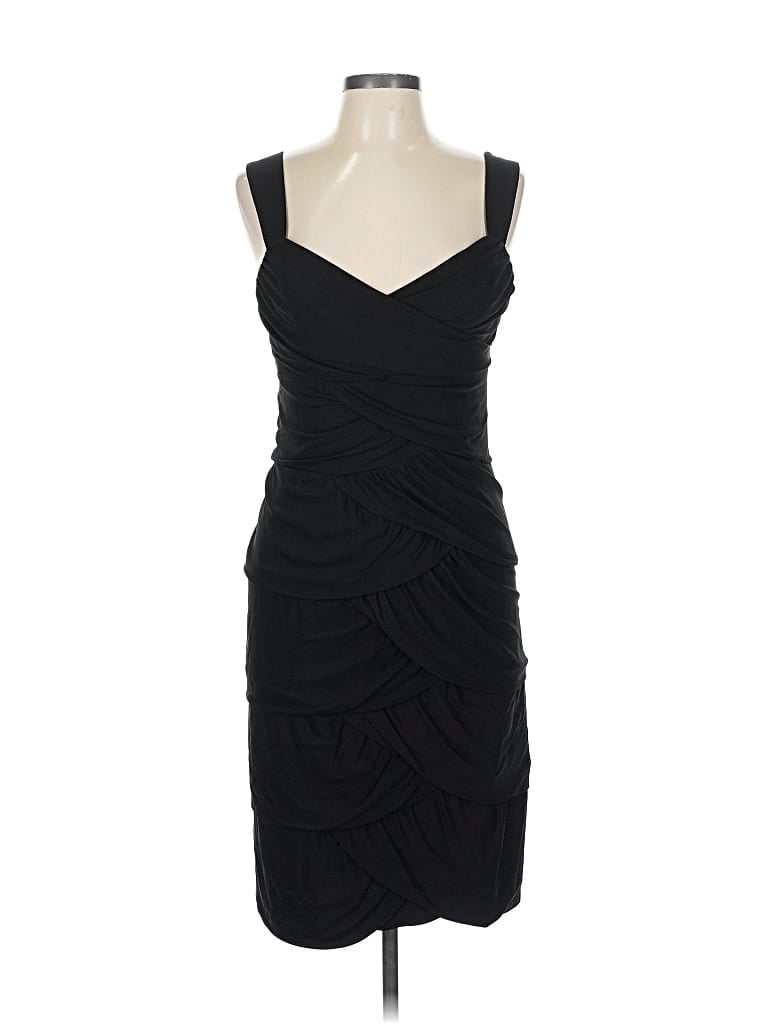 Pre-owned Suzi Chin For Maggy Boutique Cocktail Dress In Black