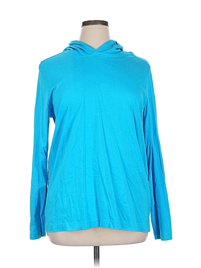 Pre-owned Lands' End Pullover Sweater In Blue