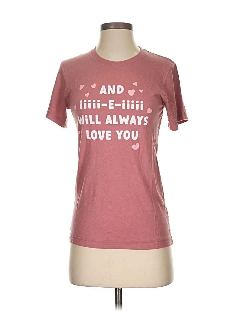 Pre-owned Assorted Brands Short Sleeve T-shirt In Pink