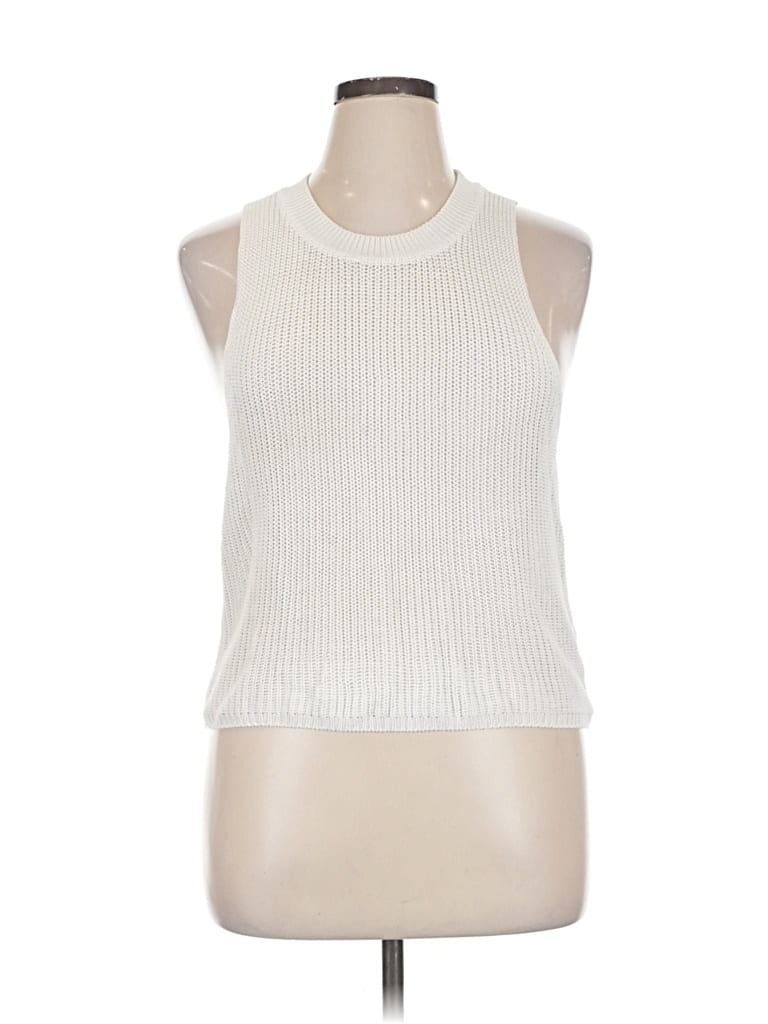 Pre-owned Reformation Sleeveless Top Ivory Halter Neckline Tops In White