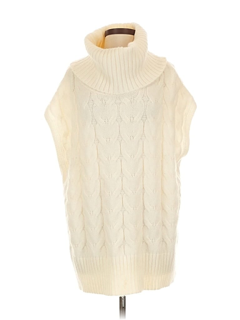 Pre-owned Elan Pullover Sweater In White
