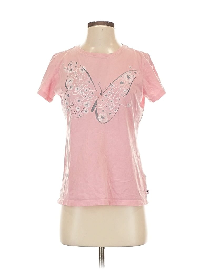 Pre-owned Life Is Good Short Sleeve T-shirt In Pink