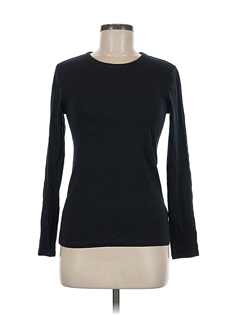 Pre-owned Gap Long Sleeve T-shirt In Black