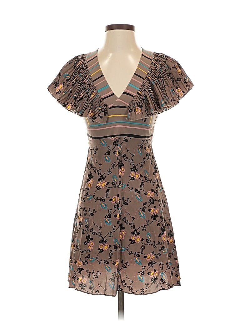 Pre-owned Betsey Johnson Cocktail Dress In Brown