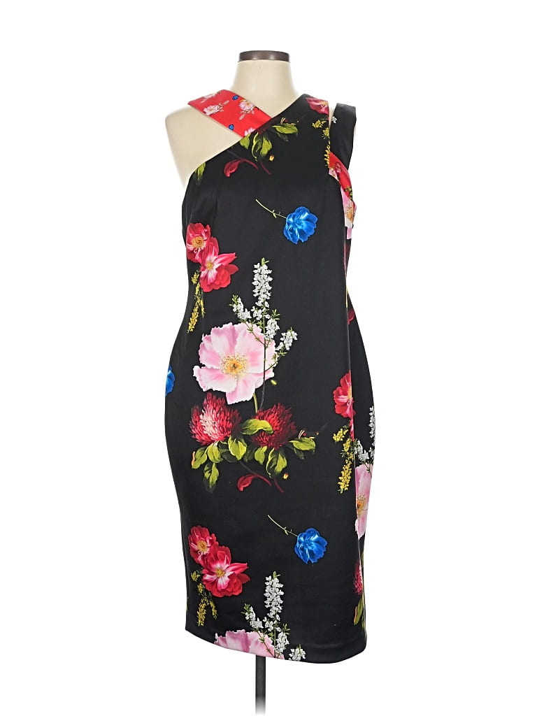 Pre-owned Ted Baker Cocktail Dress In Black