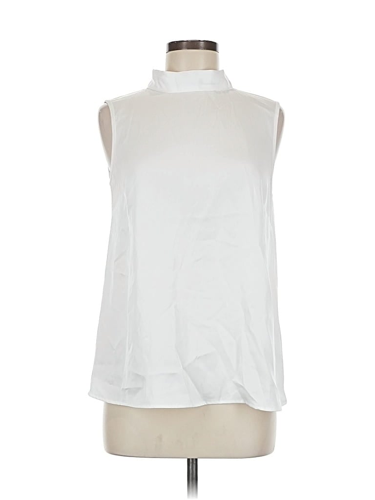 Pre-owned Assorted Brands Sleeveless Blouse In White