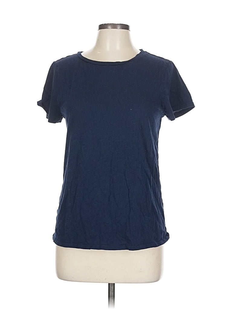 Pre-owned Ann Taylor Loft Outlet Short Sleeve T-shirt In Blue