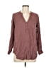 Torrid 100% Rayon Burgundy Long Sleeve Blouse Size Med Plus (00) - photo 1
