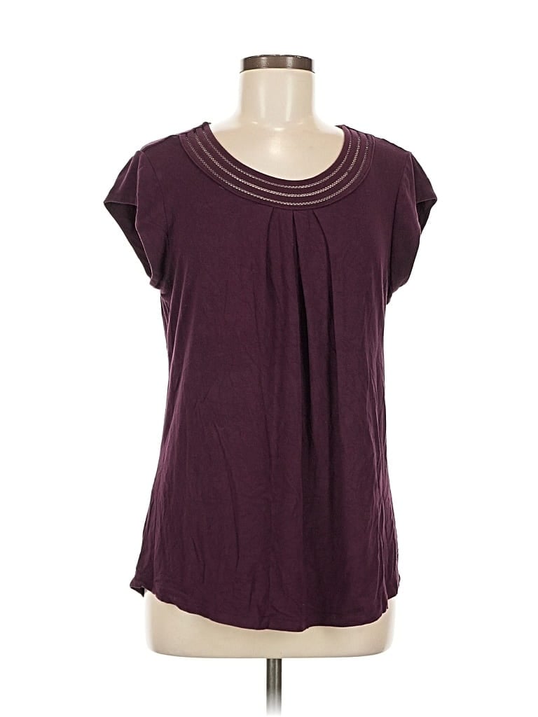 Pre-owned Daniel Rainn Short Sleeve T-shirt In Burgundy