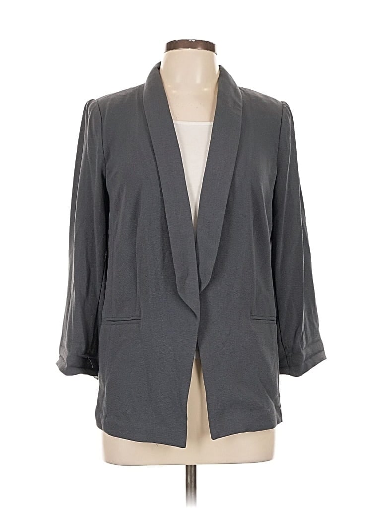 Pre-owned Lc Lauren Conrad Blazer Jacket In Gray