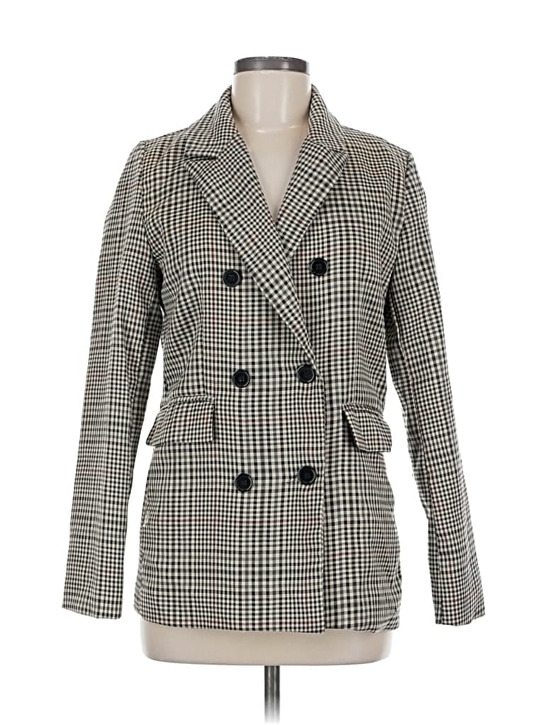 Pre-owned Princess Polly Blazer Jacket In Gray