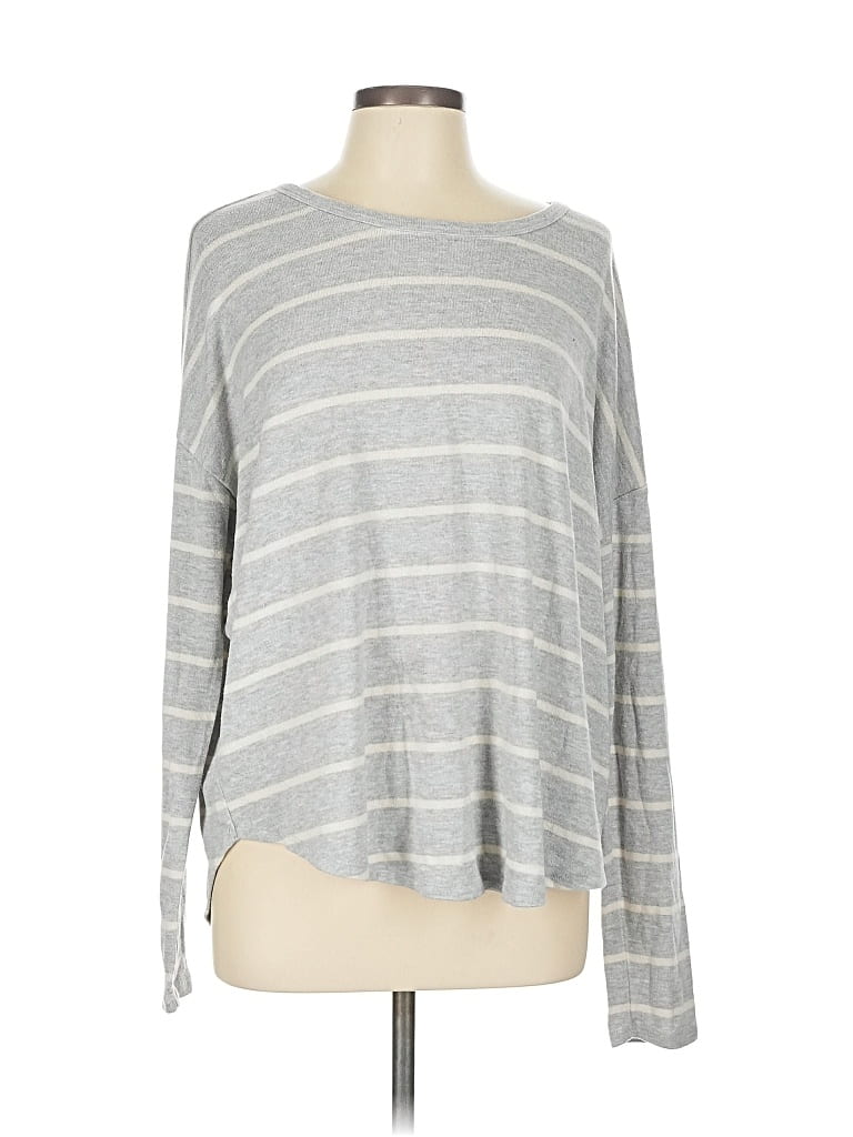 Pre-owned Lucky Brand Pullover Sweater In Gray