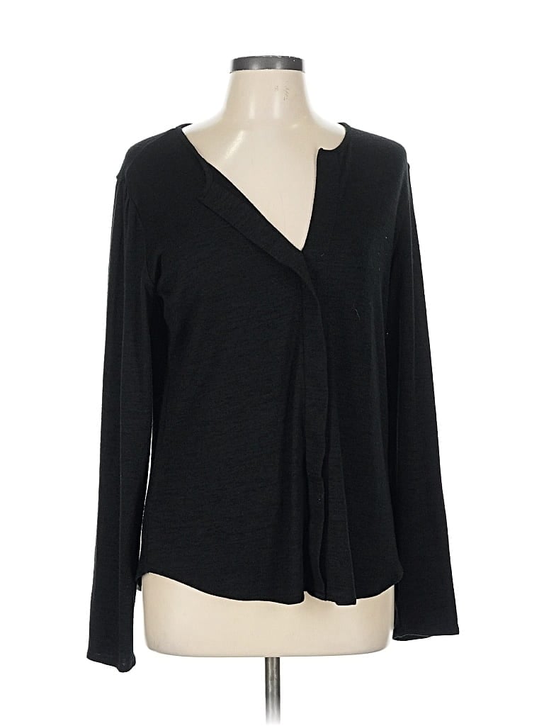 Pre-owned Banana Republic Long Sleeve Blouse In Black