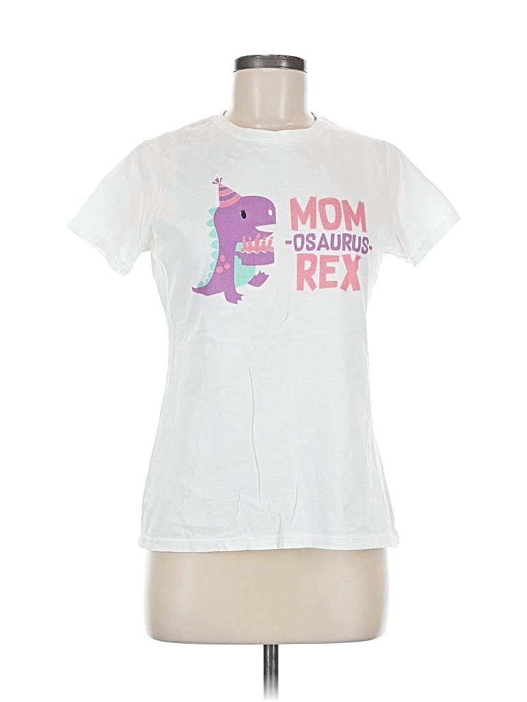 Pre-owned Port & Company Short Sleeve T-shirt In White