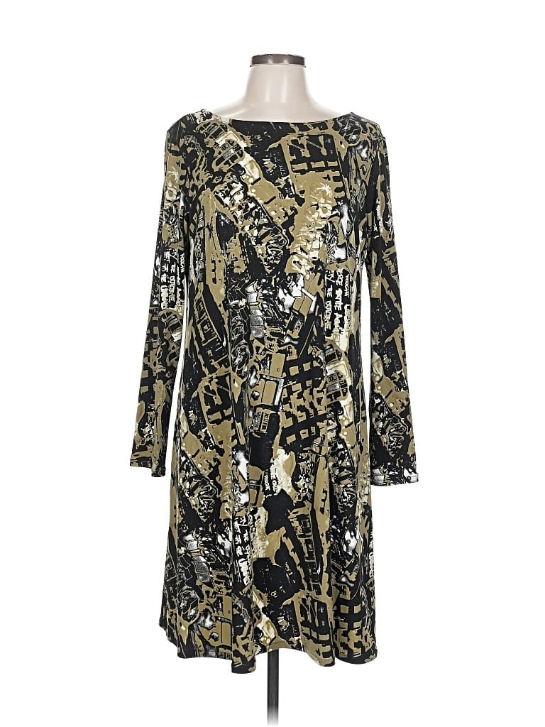 Pre-owned Eva Varro Casual Dress In Gold