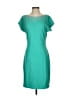 Grayse Solid Teal Cocktail Dress Size S - photo 1