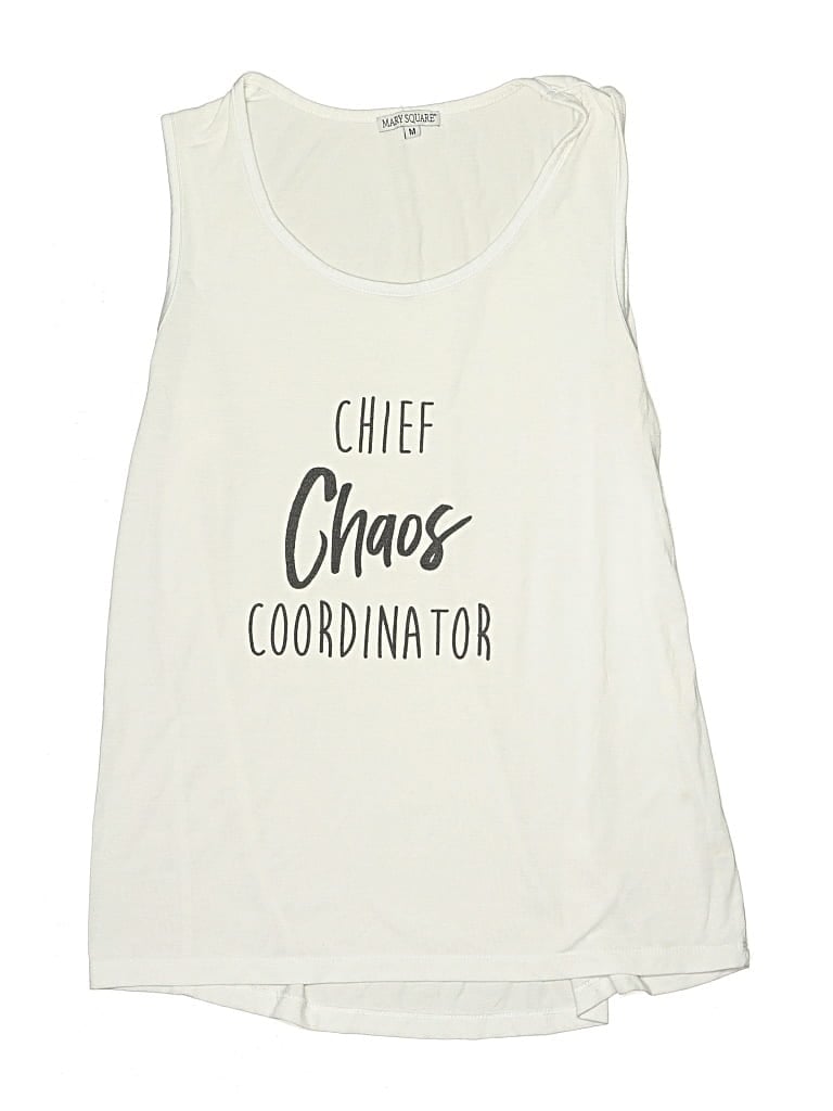 Pre-owned Mary Square Sleeveless T-shirt In White