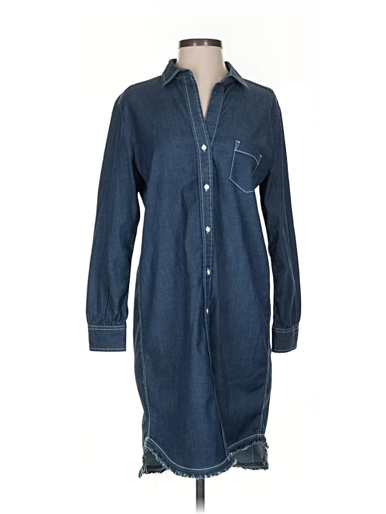 Pre-owned Nic + Zoe Casual Dress In Blue