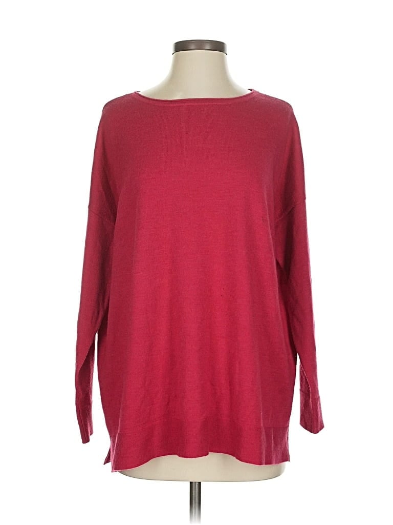 Pre-owned Eileen Fisher Pullover Sweater In Red