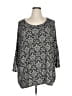 Tianello Silver 3/4 Sleeve Blouse Size XL - photo 1
