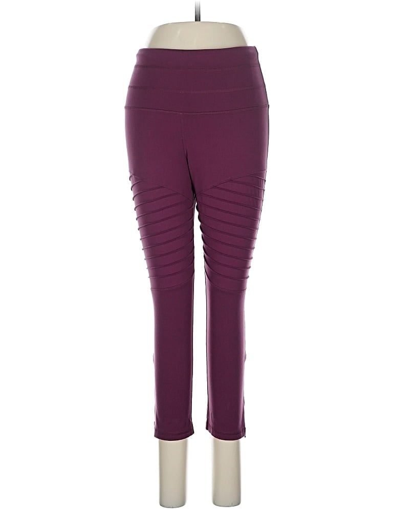 Pre-owned Lucy Active Pants In Burgundy