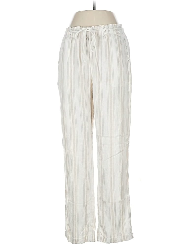 Pre-owned Sigrid Olsen Linen Pants In White