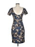 Marabelle Print Blue Cocktail Dress Size M - photo 2
