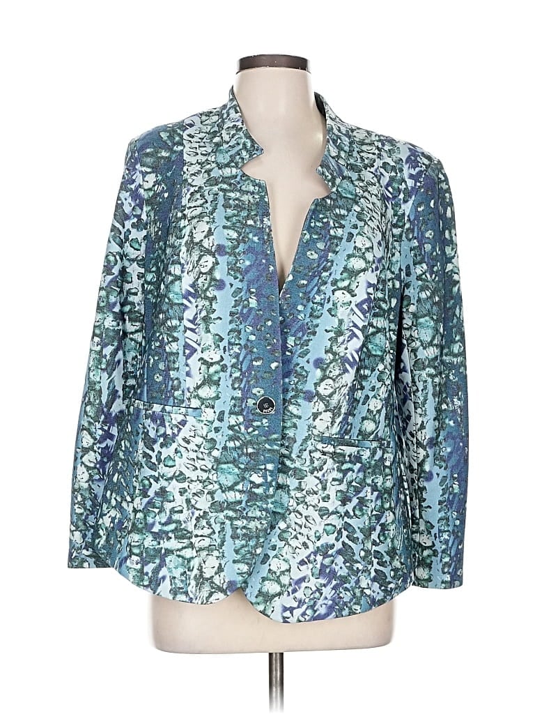 Pre-owned Escada Sport 3/4 Sleeve Blouse In Blue