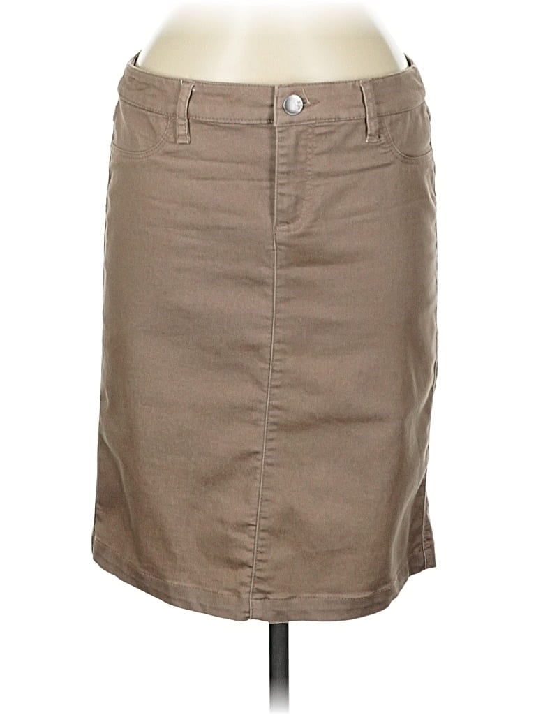 Pre-owned Style & Co Casual Skirt In Brown