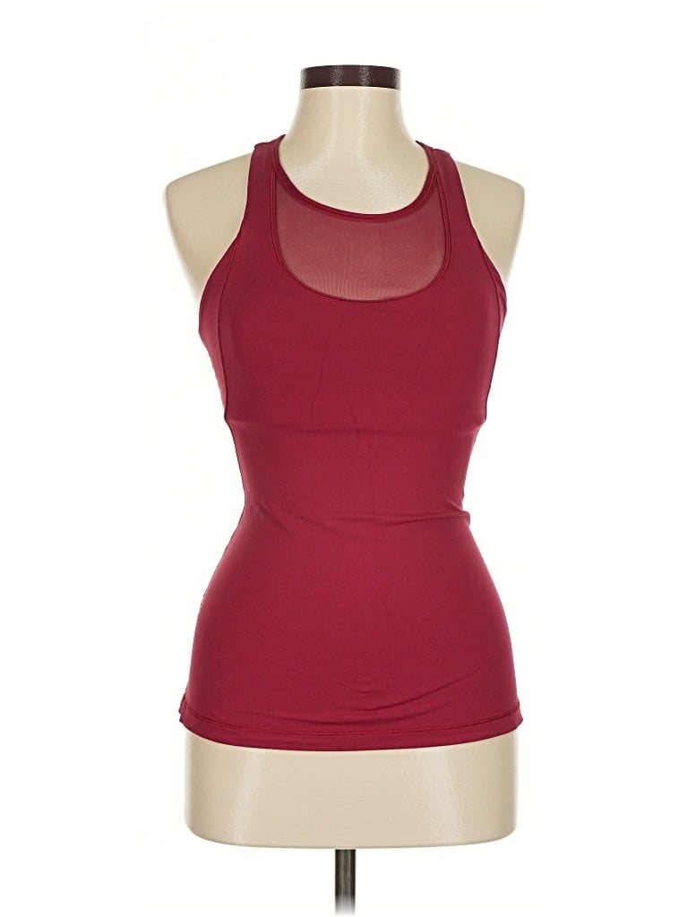 Pre-owned Lululemon Athletica Active Tank Top In Burgundy