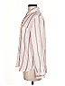 Rails 100% Cotton Stripes Pink White Long Sleeve Blouse Size M - photo 5