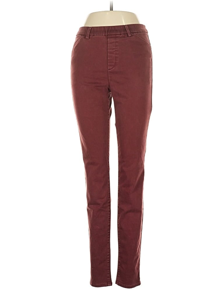 Pre-owned Uniqlo Casual Pants In Burgundy