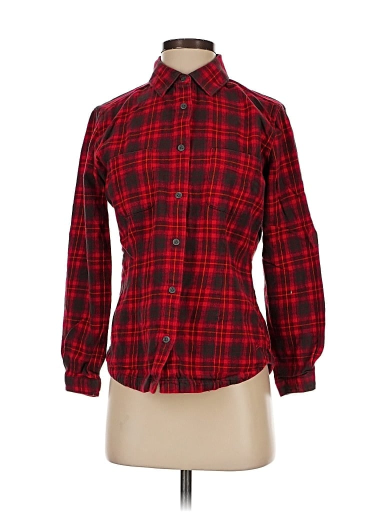 Pre-owned Woolrich Long Sleeve Button Down Shirt In Red