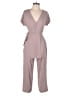 Mod Ref 100% Polyester Solid Gray Jumpsuit Size S - photo 1