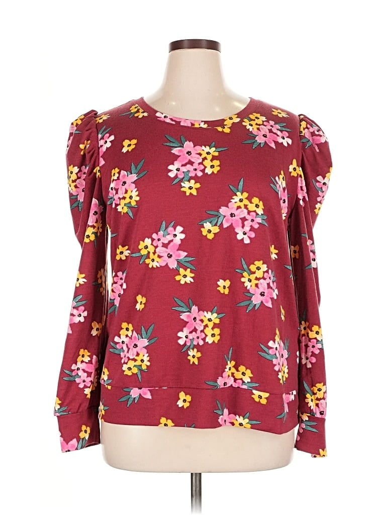 Lularoe Pullover Sweater In Burgundy