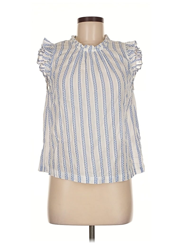 Pre-owned Isabella Sinclair Sleeveless Blouse In Blue