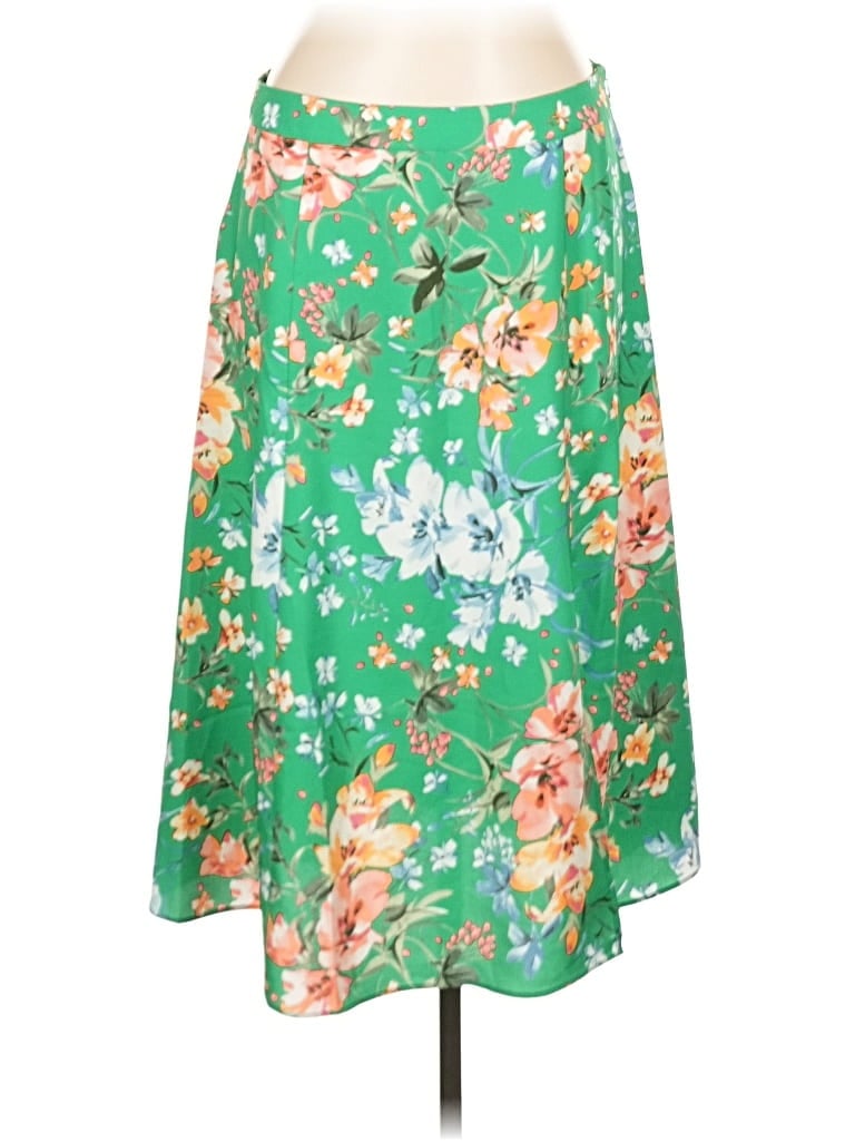 Pre-owned Ann Taylor Loft Casual Skirt In Green