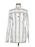 Assorted Brands Stripes White Long Sleeve Blouse Size M - photo 1