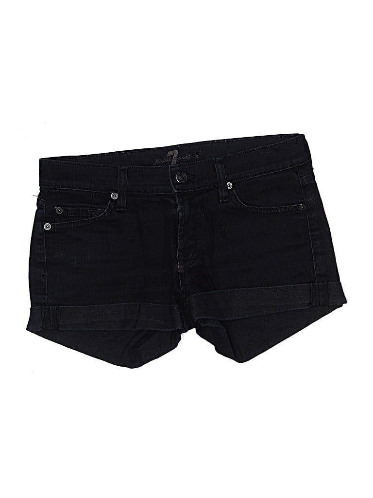 Pre-owned 7 For All Mankind Denim Shorts In Blue