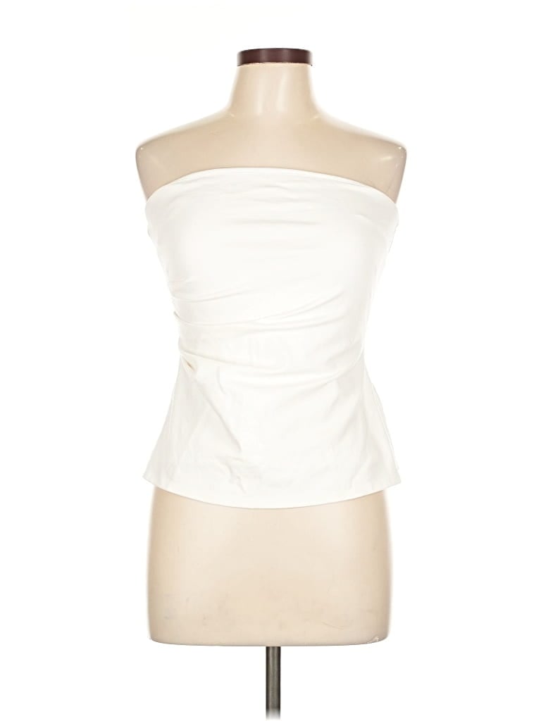 Pre-owned Lulus Sleeveless Top Ivory Strapless Neckline Tops In White