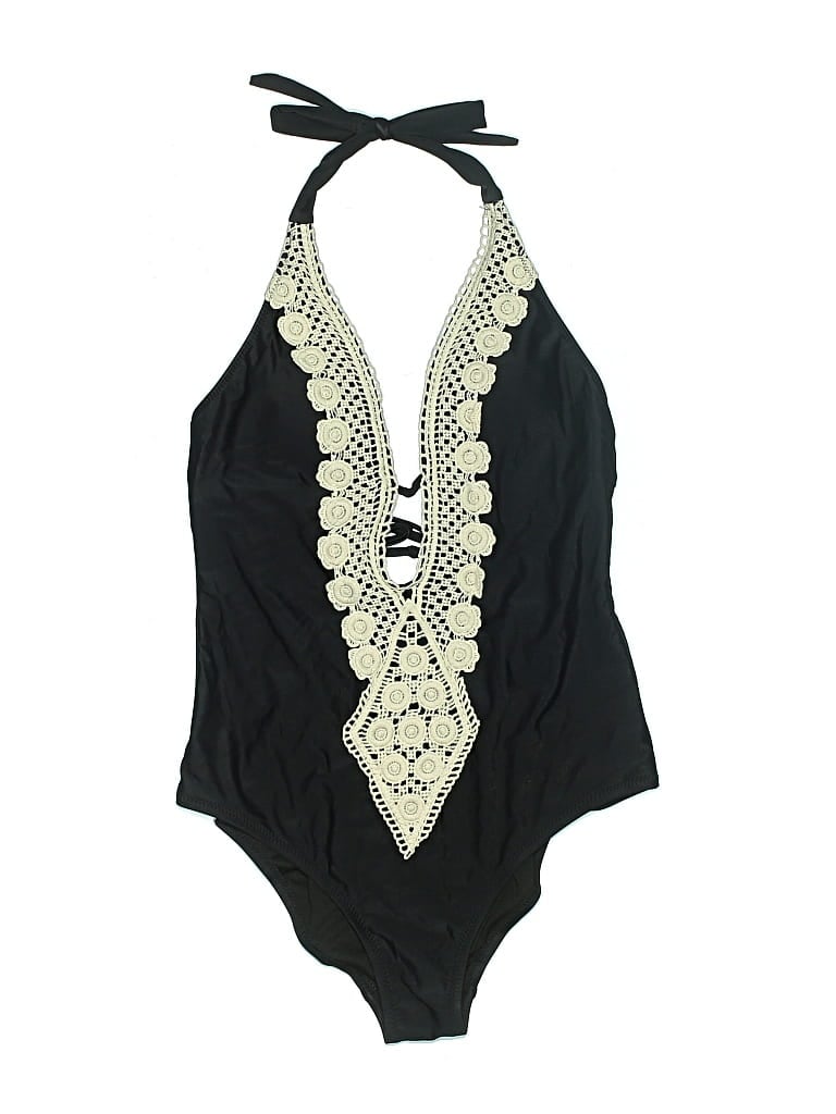 Pre-owned Kona Sol One Piece Swimsuit In Black