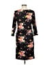 Nine Britton Print Black Casual Dress Size M - photo 2