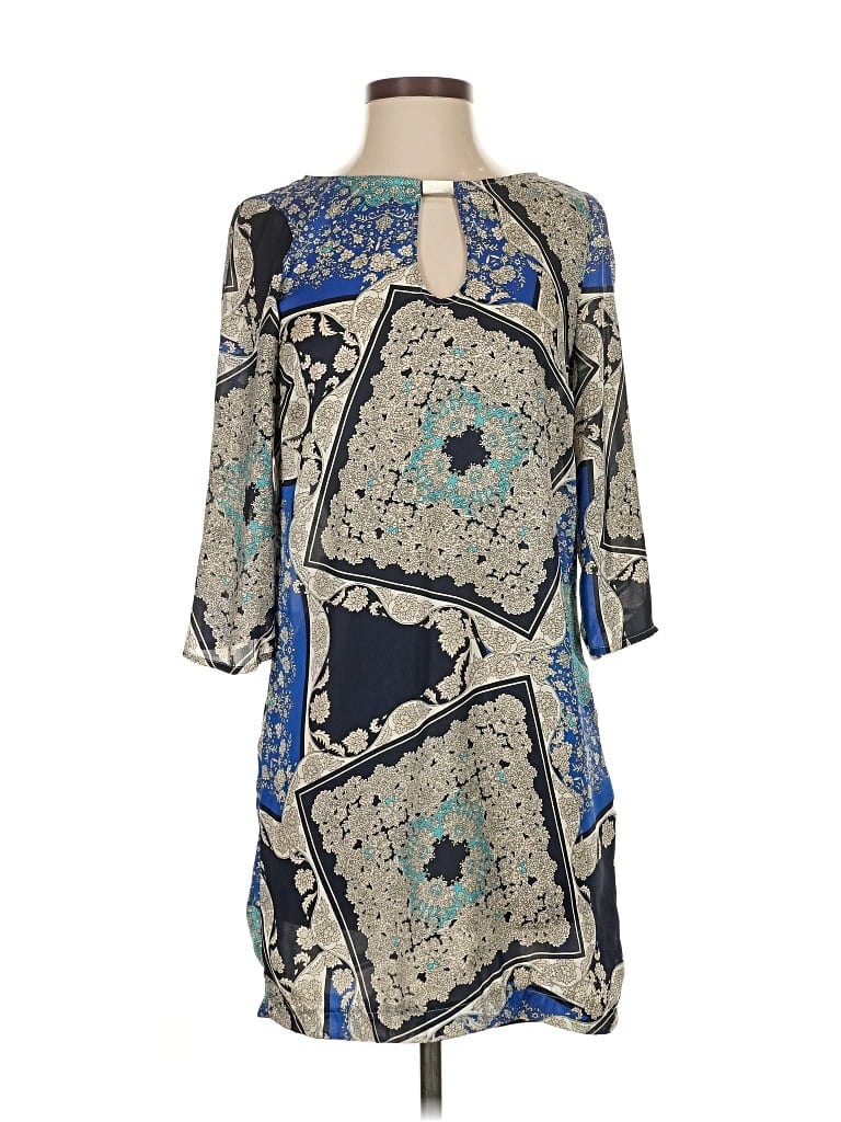 Pre-owned Zara Basic Casual Dress In Blue