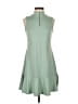 Unbranded Solid Green Casual Dress Size S - photo 1