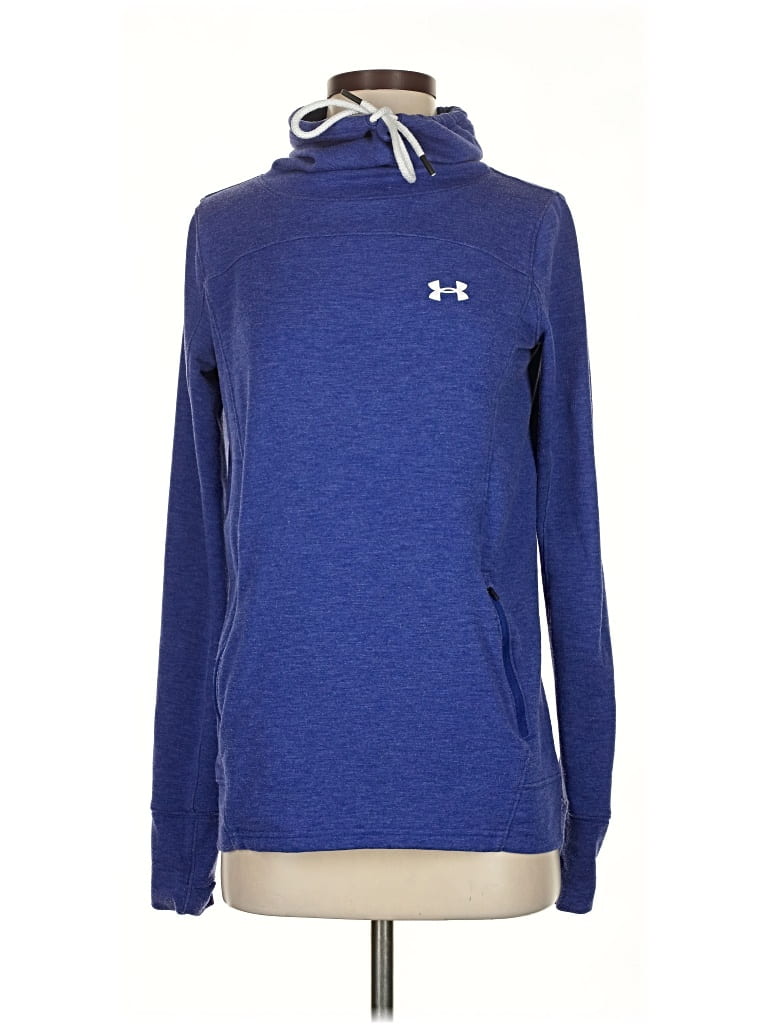 Pre-owned Under Armour Pullover Hoodie In Blue