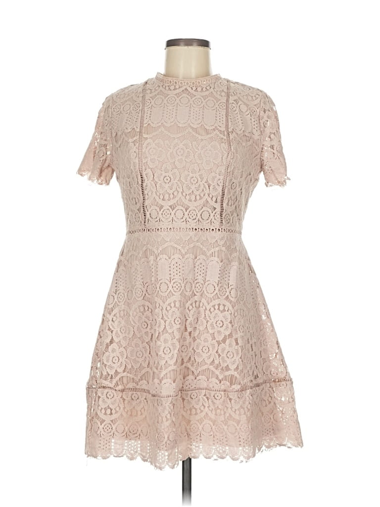 Pre-owned Moon River Cocktail Dress In Brown