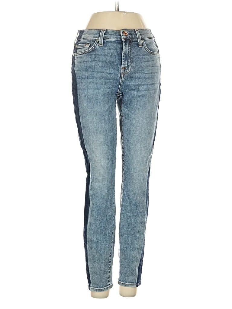 Pre-owned 7 For All Mankind Jeans In Blue