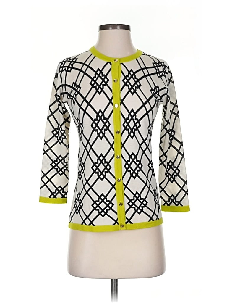 Pre-owned Spartina 449 Cardigan Sweater In Yellow